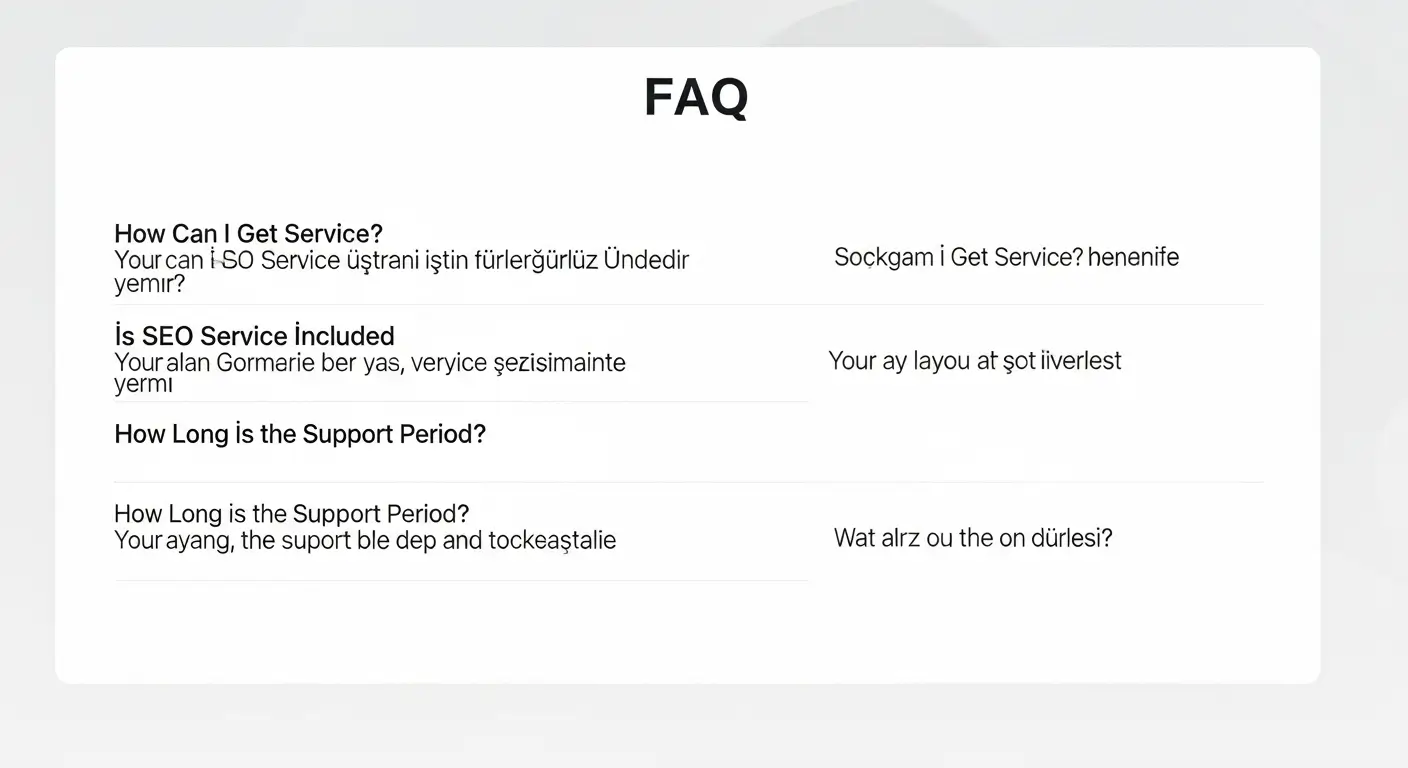 Dijital sağlık ajanslarıyla ilgili sıkça sorulan sorulara cevap veren modern SSS bölümü.