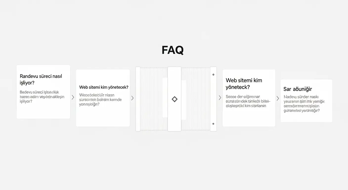 Doktor web tasarımı hakkında en sık sorulan sorulara yer veren SSS bölümü.