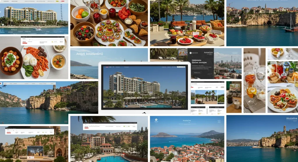 Antalya yerel işletmeler için web tasarım örnekleri - Otel, restoran ve turizm sektörü web siteleri