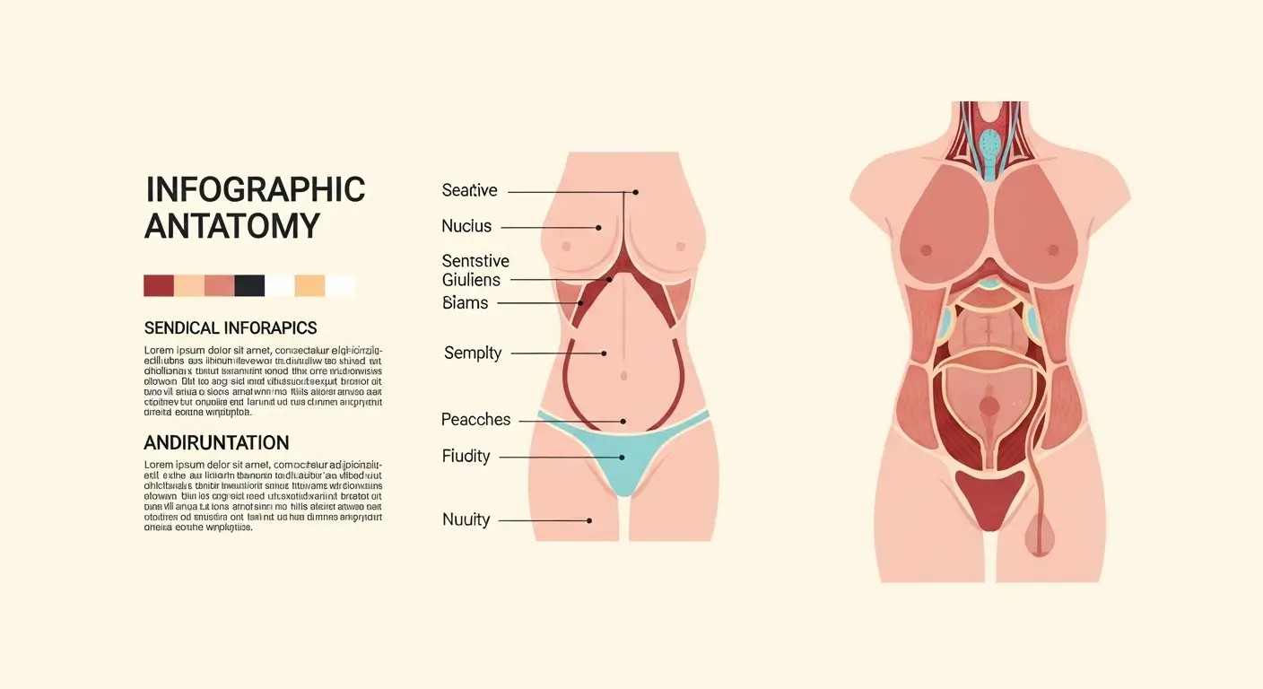 Modern tıbbi çizimle anlatılmış, genital estetik konulu kapak görseli. Tüm yaş gruplarına uygun, bilgilendirici ve sade bir tasarım.