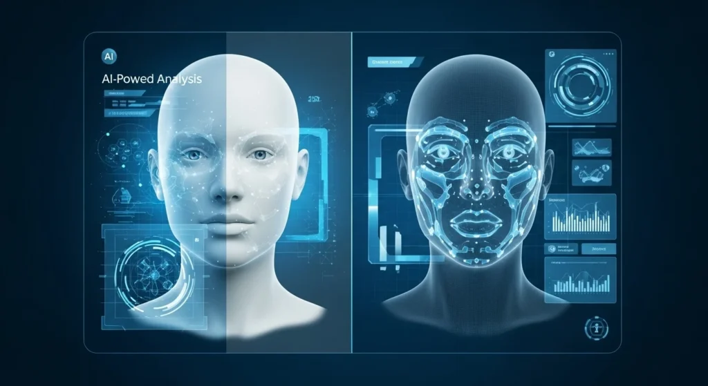 Yapay zeka destekli yüz analizi ve 3D haritalama teknolojisi ile estetik planlama